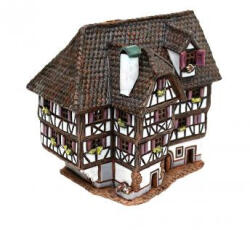  Sigro Kerámia karácsonyi házikó Illóolaj tartó (kémény) Hotel Obernai Elsas 10 x 14 x 13, 5 cm