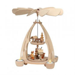 Sigro Karácsonyi piramis forgó fából Erdei etető