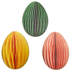 Corolla Exp-Imp. Kft Nyomtatott dekorkarton - Papírhatású tojások 6cm 3db/cs