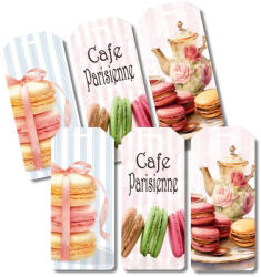  Nyomtatott dekorkarton - Macaronos biléták 6db/csomag - csinaldmagadshop