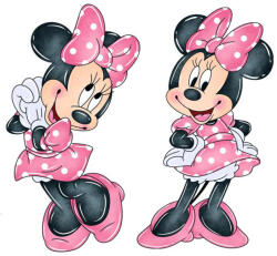  Nyomtatott dekorkarton - Minnie egérkék - 2 féle 4db/csomag - csinaldmagadshop