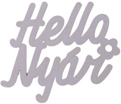  Hello Nyár" felirat színes világoslila 11x10cm - csinaldmagadshop