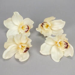 Orchidea fej 4db/csomag ekrü - csinaldmagadshop