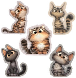  Nyomtatott dekorkarton - Macska szett 5db/csomag - csinaldmagadshop