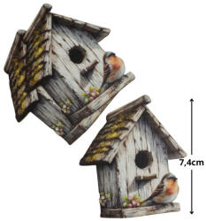  Nyomtatott dekorkarton - Madáretető tavasz kicsi 3db/csomag - csinaldmagadshop