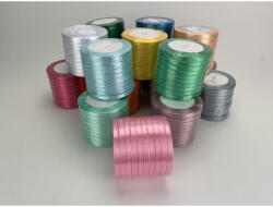  Szatén szalag 6mm 10 tekercs - OKOSÁR! -Több színben