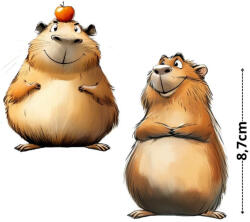  Nyomtatott dekorkarton - Capybara szett 2db/csomag