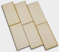  Natúr fa - tábla 10*5cm 6db/cs - csinaldmagadshop