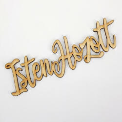  Natúr fa "Isten hozott" felirat 20cm - csinaldmagadshop