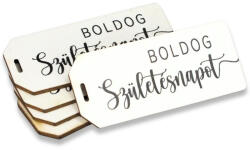  Nyomtatott dekorkarton - Boldog születésnapot táblák 5db - csinaldmagadshop