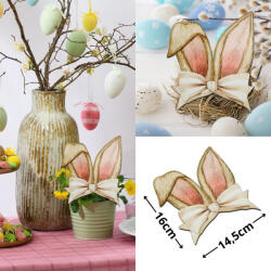 Corolla Exp-Imp. Kft Nyomtatott dekorkarton - Nyuszifül natúr 14, 5x16cm