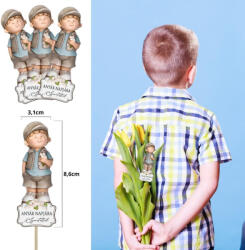 Corolla Exp-Imp. Kft Nyomtatott dekorkarton - Anyák napjára szeretettel kisfiú 3db/csomag