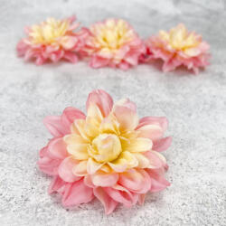 Dália fej - rózsaszín krém 4db/csomag - csinaldmagadshop