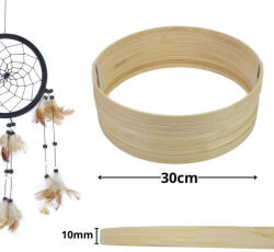 Corolla Exp-Imp. Kft Fa karika álomfogóhoz, makraméhoz 30cm*1cm 10db/csomag