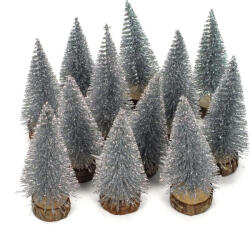 Corolla Dekor fenyőfa ezüst 10cm 12db/cs