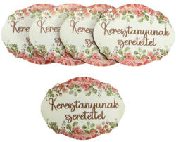  Nyomtatott dekorkarton - Keresztanyunak szerettel 5db/csomag - csinaldmagadshop