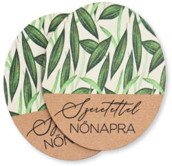  Nyomtatott dekorkarton - Szeretettel Nőnapra 2db ovál tábla - csinaldmagadshop