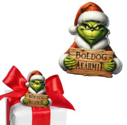  Nyomtatott dekorkarton - Grincs tábla - Boldog akármit 2db/csomag - csinaldmagadshop