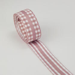  Kétoldalas textil szalag 2, 5cm*2m oldpink - csinaldmagadshop