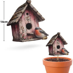  Nyomtatott dekorkarton - Madáretető rózsaszín 14x13, 7cm - csinaldmagadshop