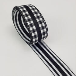  Kétoldalas textil szalag 2, 5cm*2m fekete - csinaldmagadshop