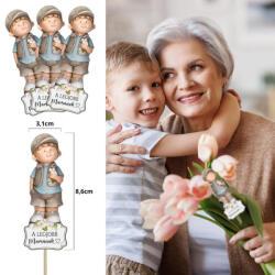  Nyomtatott dekorkarton - A legjobb mamának kisfiú 3db/csomag - csinaldmagadshop