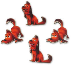  Nyomtatott dekorkarton - Grincs kutyája 4db/cs - csinaldmagadshop