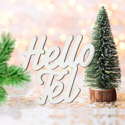  Fehér "Hello Tél" felirat színes 10x10cm - csinaldmagadshop
