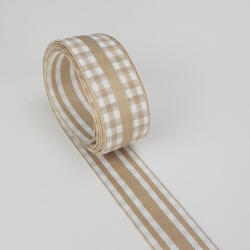  Kétoldalas textil szalag 2, 5cm*2m bézs - csinaldmagadshop