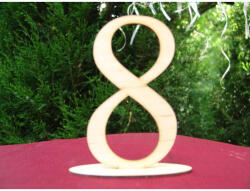 Corolla Exp-Imp. Kft Natúr fa - Asztalszám 8-as 15cm