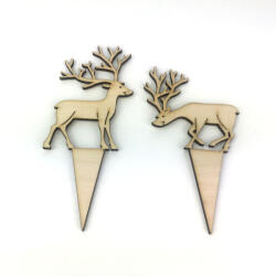  Natúr fa - Beszúrós szarvas pár 2db/cs natúr - csinaldmagadshop