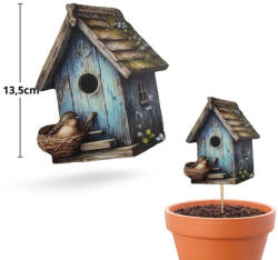  Nyomtatott dekorkarton - Madáretető kék 12, 2x13, 7cm - csinaldmagadshop