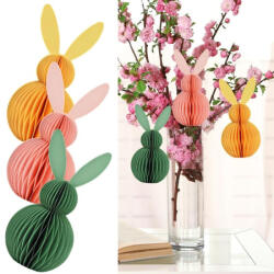  Nyomtatott dekorkarton - Kicsi papírhatású nyuszi táblák 10cm - csinaldmagadshop