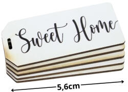  Nyomtatott dekorkarton - Sweet Home biléta 5db/csomag