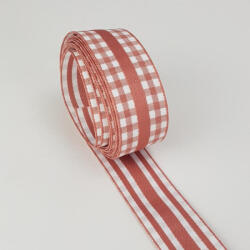  Kétoldalas textil szalag 2, 5cm*2m lazac - csinaldmagadshop