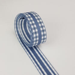  Kétoldalas textil szalag 2, 5cm*2m acélkék - csinaldmagadshop