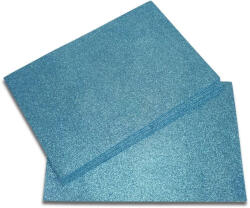  Csillámos dekorgumi 2mm 10db/csomag - Azúrkék