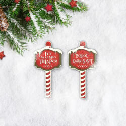 Corolla Nyomtatott dekorkarton - Karácsonyi megállító táblák 2db