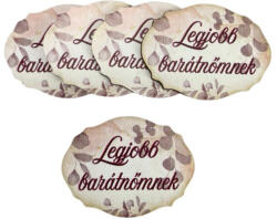  Nyomtatott dekorkarton - Legjobb barátnőmnek táblák 5db - csinaldmagadshop