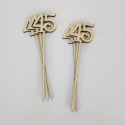 Beszúrható számok 45-ös natúr 6db/cs - csinaldmagadshop