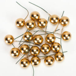 Corolla Beszúrós bogyó 2cm-es arany 20db/cs