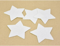 Corolla Exp-Imp. Kft Filc - Csillag fehér 10cm 5db/csomag