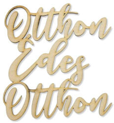  Natúr fa - Otthon Édes Otthon felirat 15cm - csinaldmagadshop