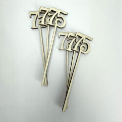 Beszúrható számok 75-ös natúr 6db/cs - csinaldmagadshop