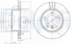 DELPHI féktárcsa DELPHI BG3899C (BG3899C)