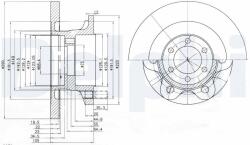 DELPHI féktárcsa DELPHI BG9722 (BG9722)