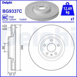 DELPHI féktárcsa DELPHI BG9337C (BG9337C)
