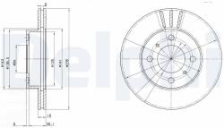 DELPHI féktárcsa DELPHI BG2810 (BG2810)