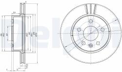 DELPHI féktárcsa DELPHI BG3296 (BG3296)