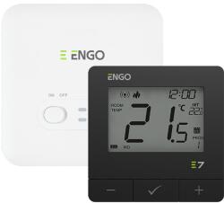 ENGO Termostat de ambient ENGO E7 - RF, negru, programabil, fara fir
